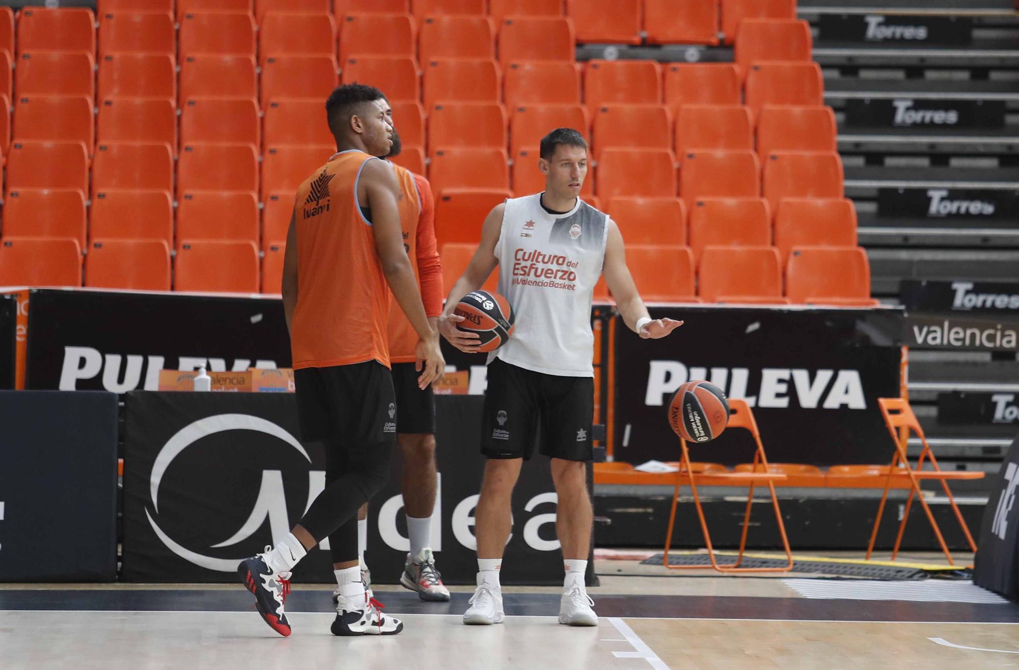 Así fue la sesión de entrenamiento para Valencia Basket