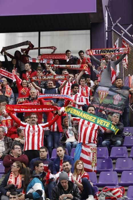 Así apoya La Mareona al Sporting en el José Zorrilla