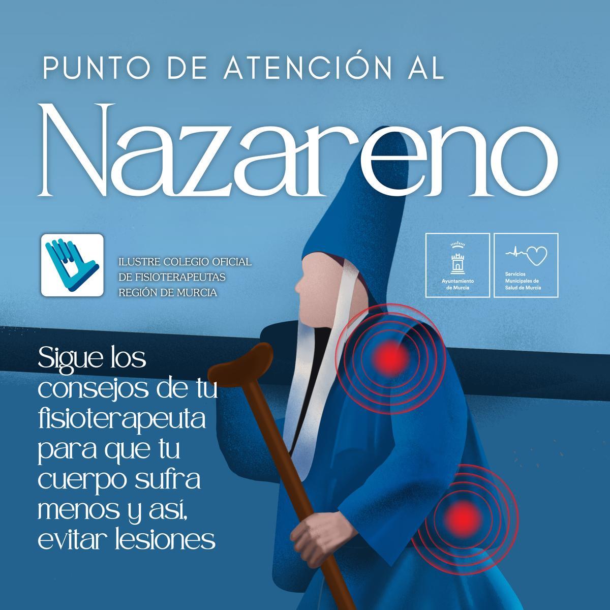 Cartel del punto de atención al nazareno