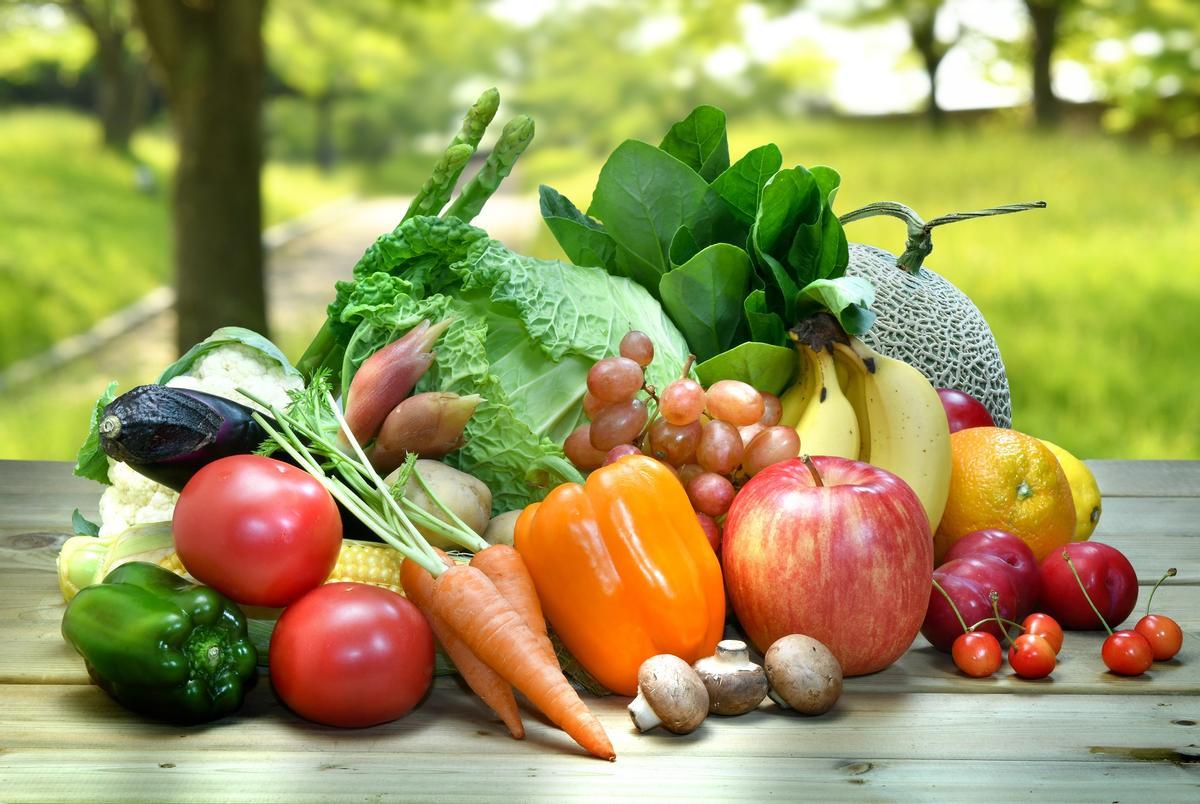 El estudio abarcó un gran número de frutas y verduras
