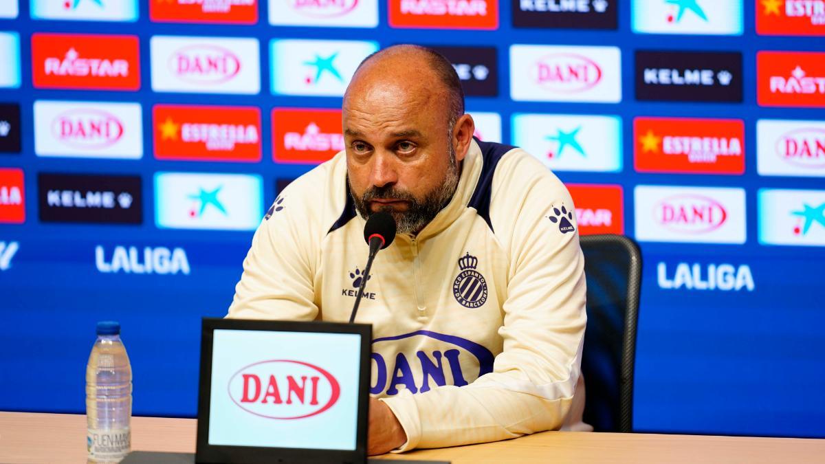 Manolo González, en la rueda de prensa previa al partido ante el Leganés