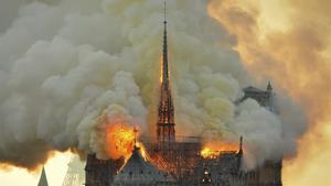 Notre Dame el pasado 16 de abril del 2019.