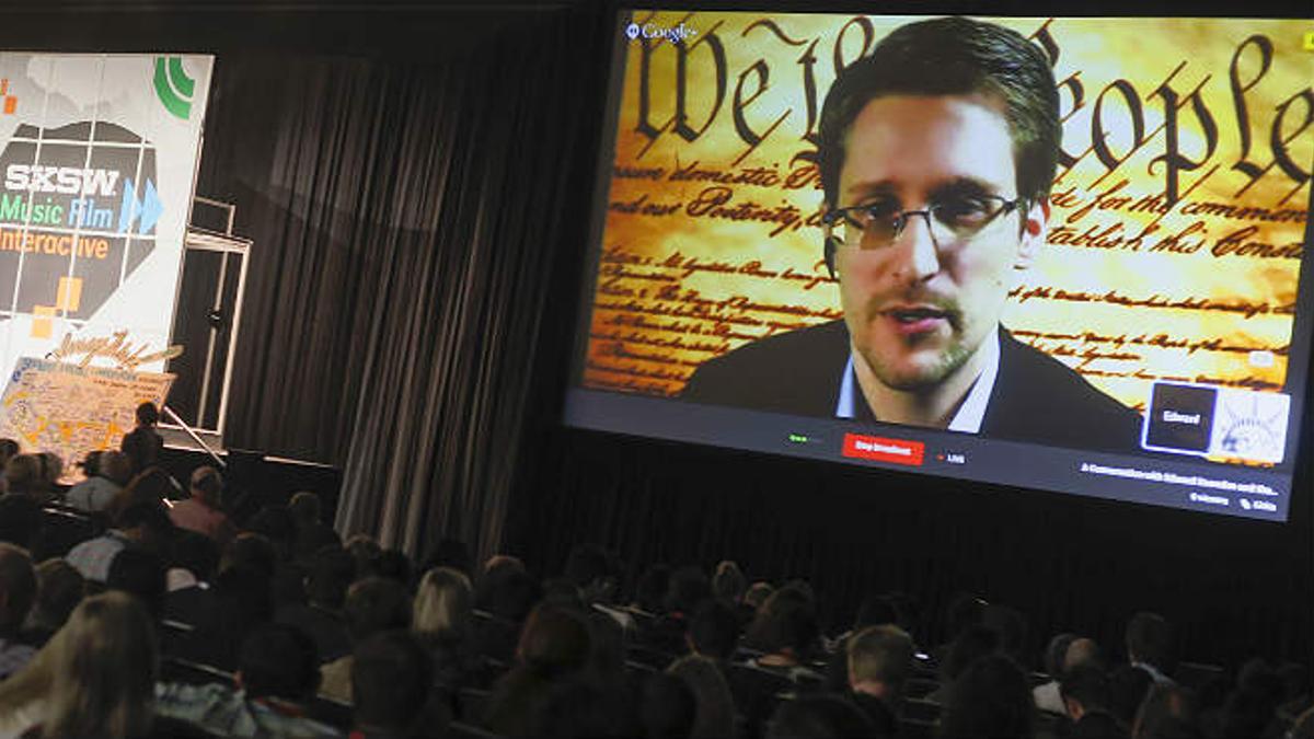 Videoconferencia de Snowden desde Moscú