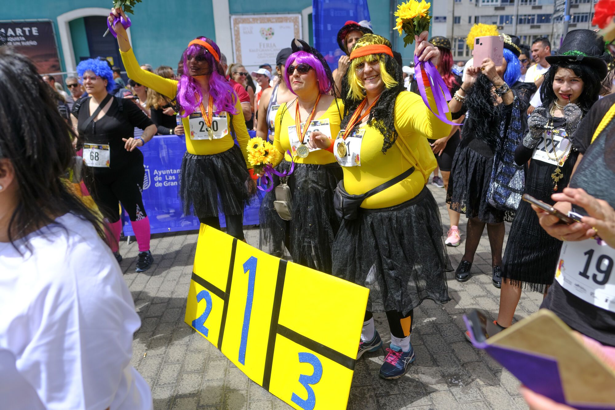 Carrera de viudas en el Carnaval