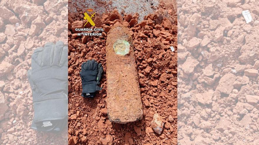 Detonada una bomba de 50 kg de la Guerra Civil en el núcleo urbano de Alfambra