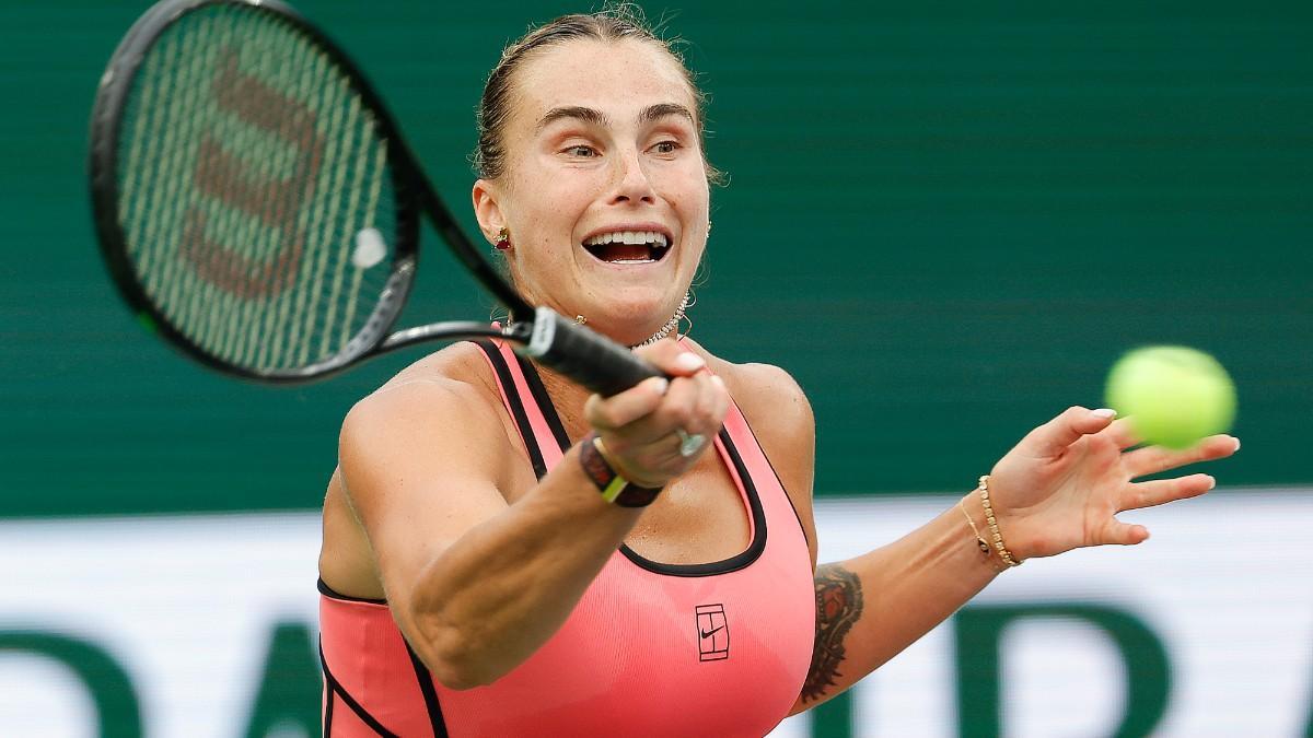 Aryna Sabalenka, en el torneo de Indian Wells