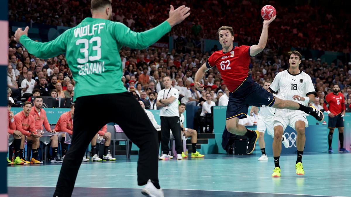 La semifinal de balonmano en los Juegos Olímpicos entre España y Alemania, en imágenes