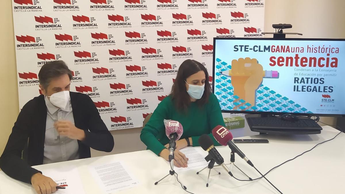 Rueda de prensa del sindicato STE.