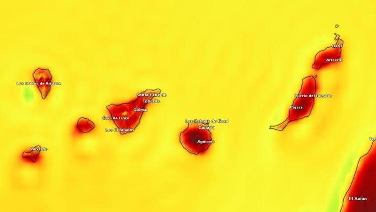 Previsión de calor de este sábado
