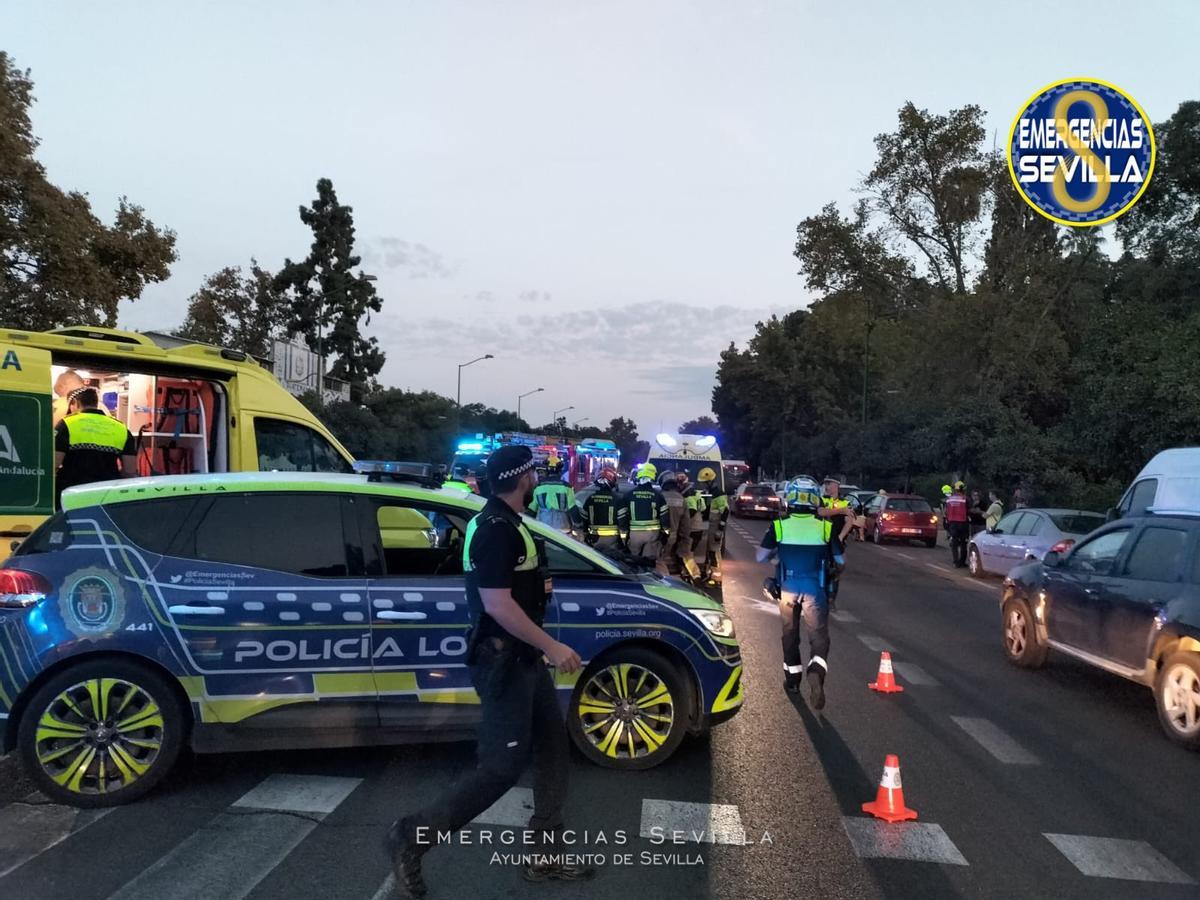 Accidente en Avenida de La Palmera