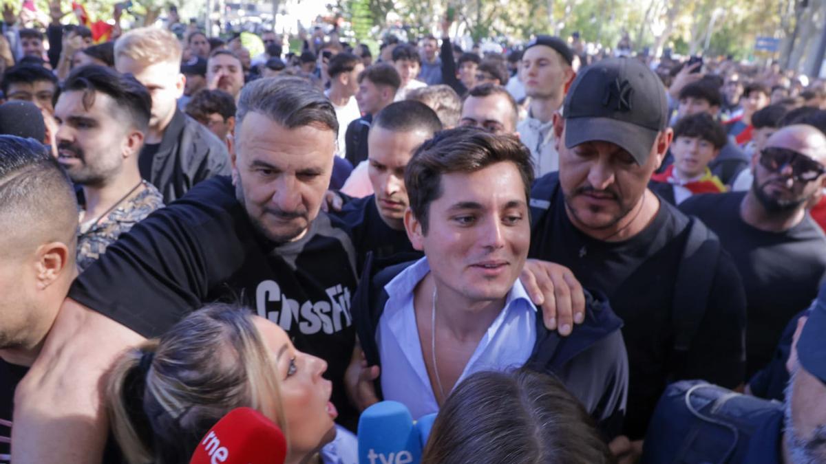 Vito Quiles durante su paso por la UV