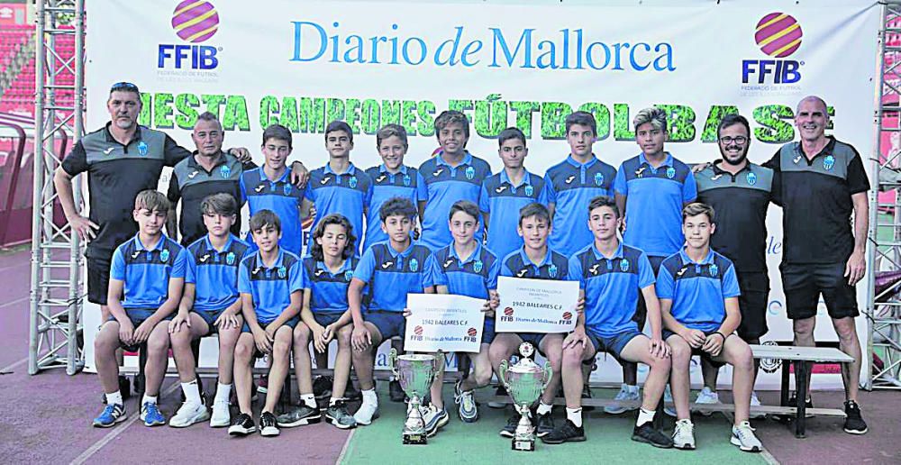 CAMPEÓN: 1942 Baleares.Infantil Segunda Liga G y Mallorca