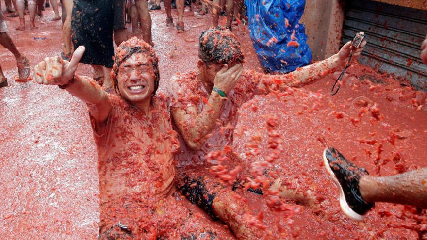 Imagen de la popular Tomatina.