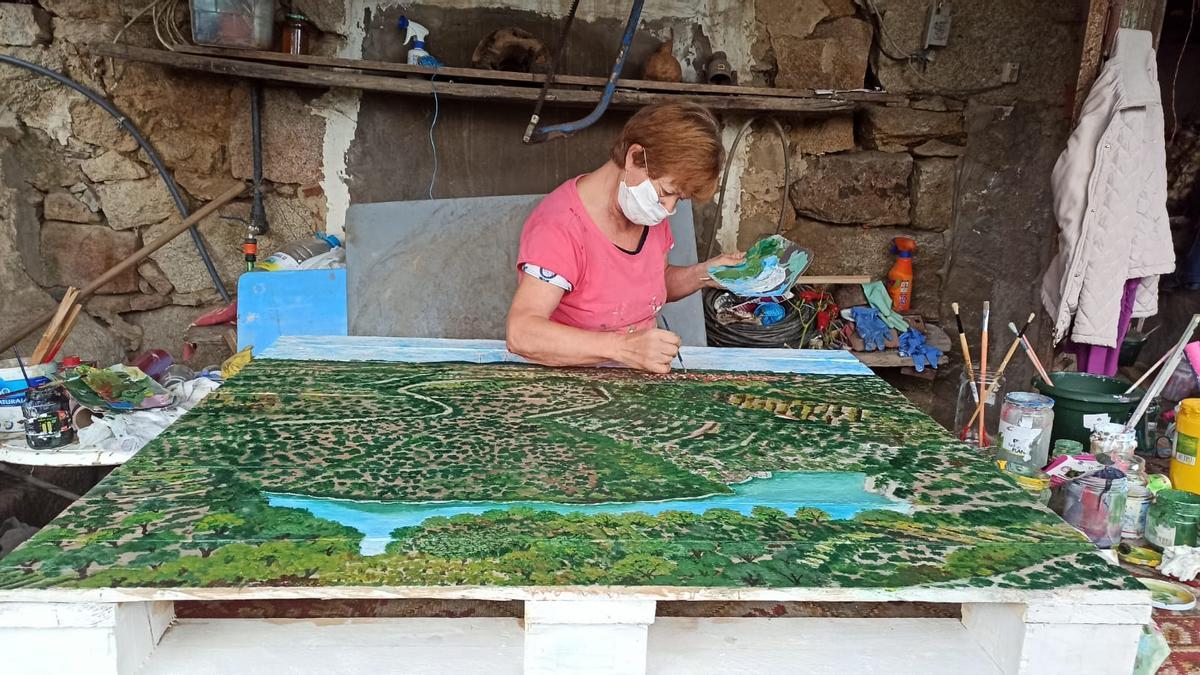 Adela Vaquero dibuja el paisaje del Piélago