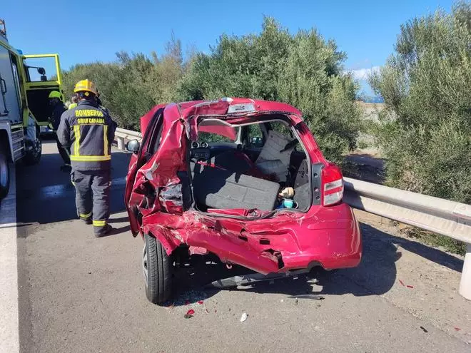 Herido un matrimonio de 94 años de edad tras un accidente en la autopista