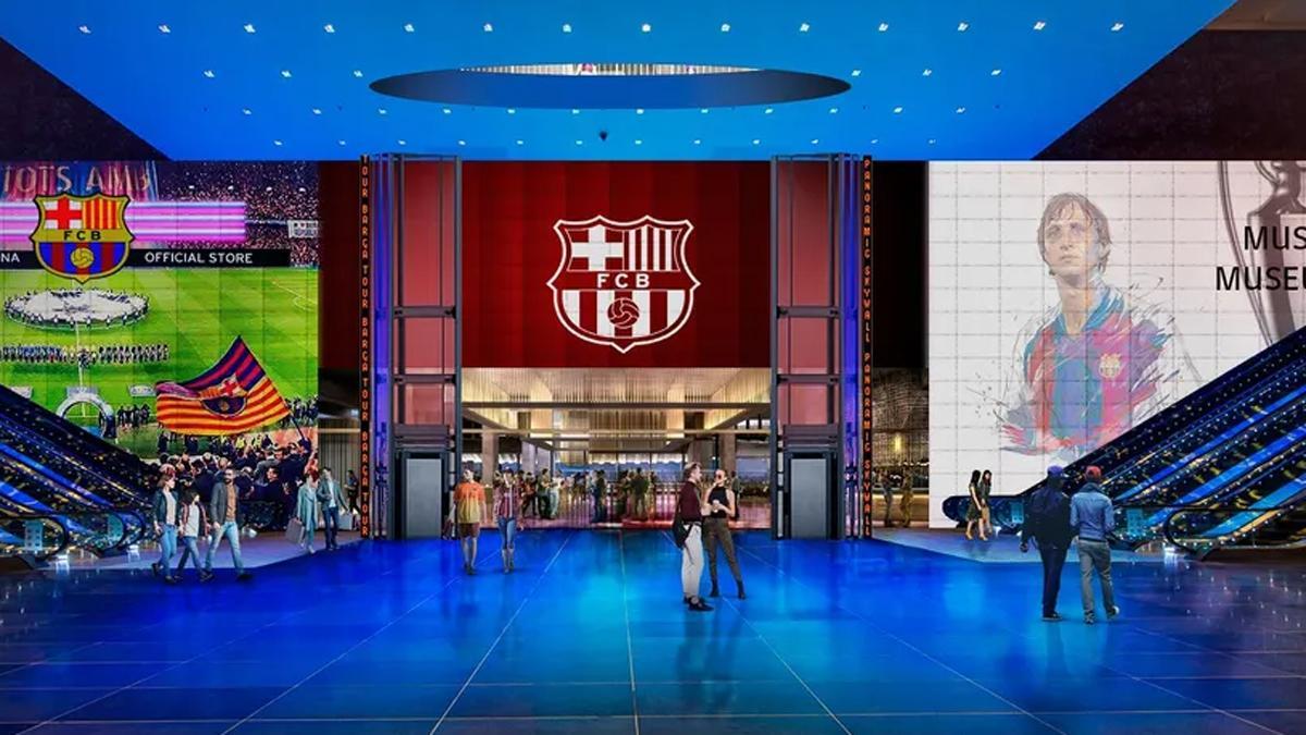Así será uno de los espacios interiores del nuevo Camp Nou