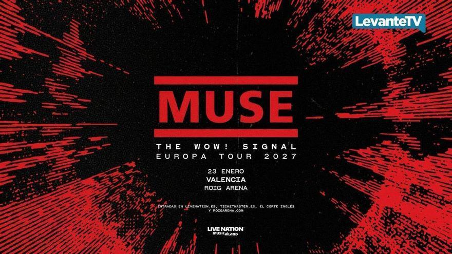 Muse confirma al Roig Arena de València como parada de giras internacionales