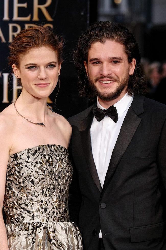 Rose Leslie y Kit Harington en la Casa de la Ópera de Londres