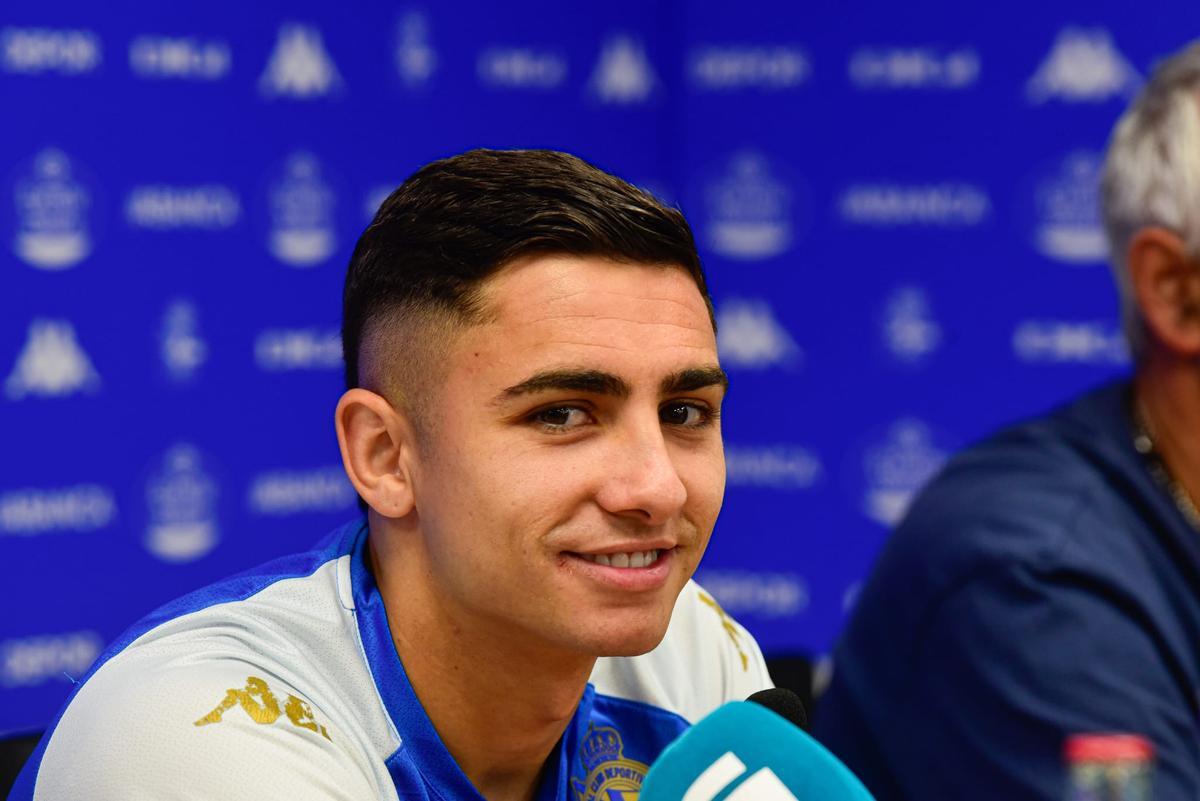 Yeremay, durante la comparecencia de prensa