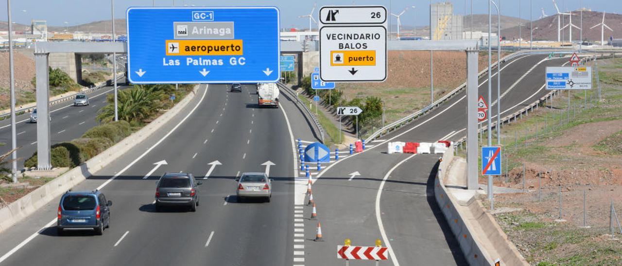 Carreteras culmina los accesos desde la autopista a Arinaga y Vecindario