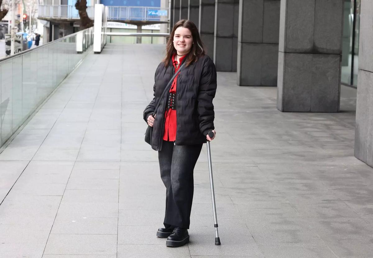 Eva Cristina Puerta Caramés, diagnosticada de fibromiàlgia, a la Corunya.