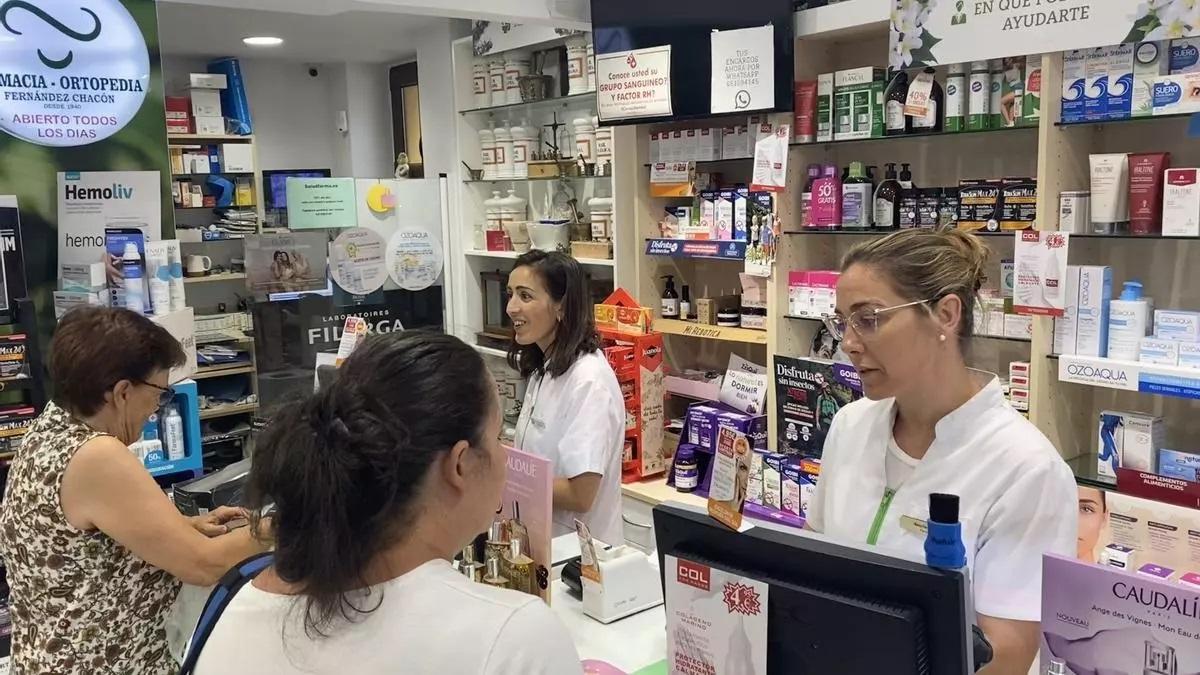 Imagen de una farmacia extremeña.