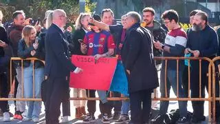 El Barça, en Bilbao... con el Laporta más optimista: "Ahora estamos en racha"