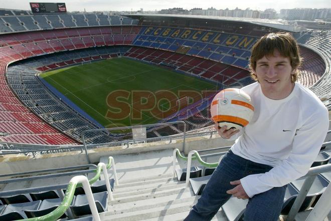 Todos los reportajes de Messi con Sport