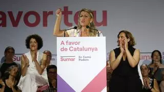 Yolanda Díaz garantiza a los catalanes que votarán un acuerdo que resuelva el conflicto