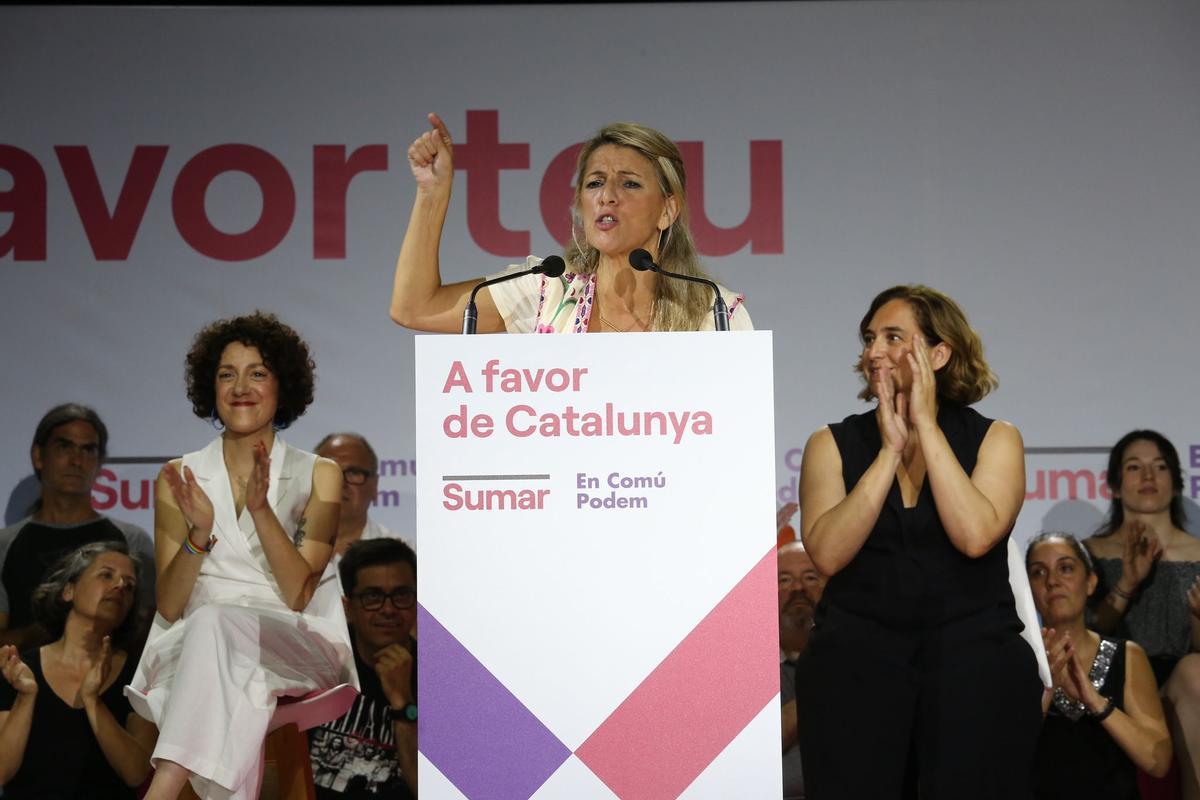 Yolanda Díaz garanteix als catalans que votaran un acord que resolgui el conflicte Yolanda Díaz garanteix als catalans que votaran un acord que resolgui el conflicte