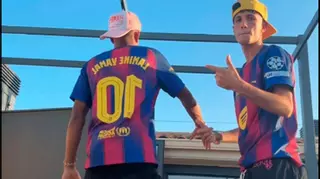 Lamine ya baila con el '10' en la espalda... ¡No ha podido esperar!