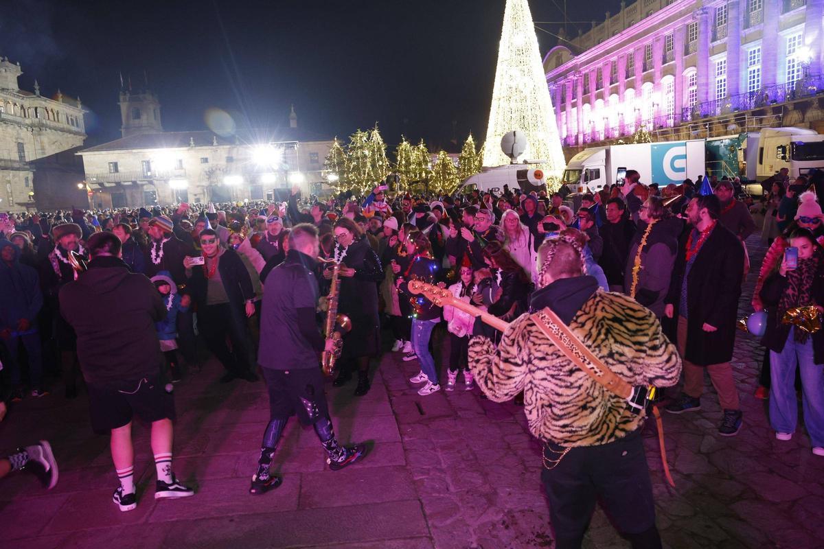 Santiago festeja la llegada del Año Nuevo