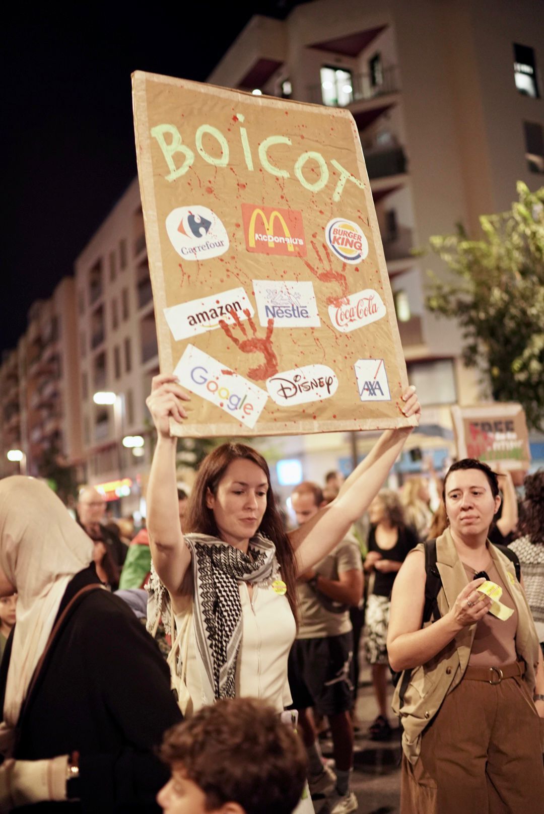 Manifestación en Ibiza en solidaridad con el pueblo palestino