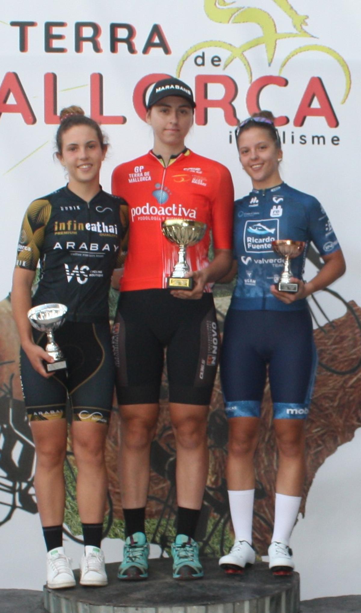 Ciclismo. Podio femenino del Gran Premi Terra de Mallorca