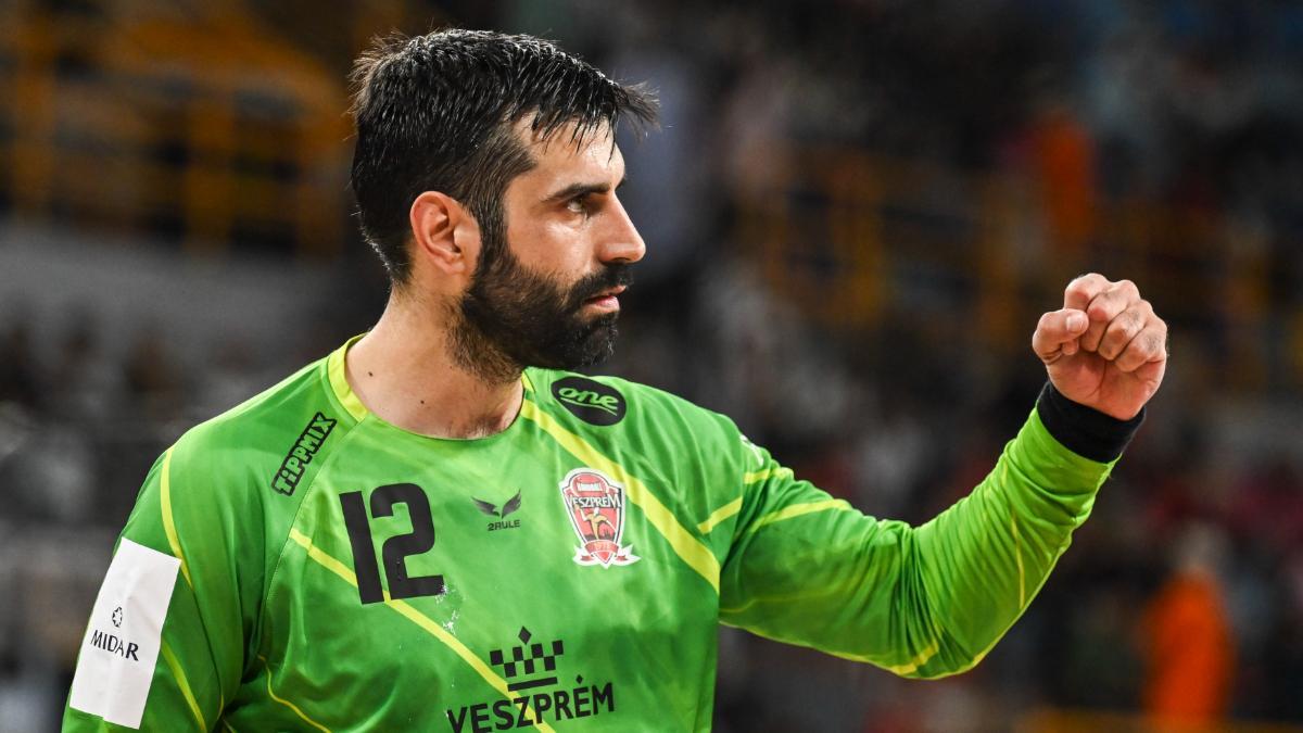 El exazulgrana Rodrigo Corrales, portero del One Veszprém
