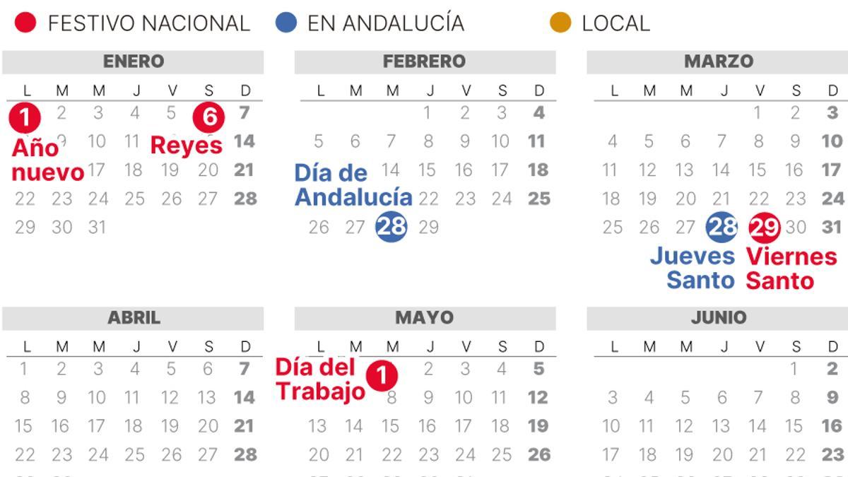 CALENDARIO laboral de CÓRDOBA de 2024 (con FESTIVOS)