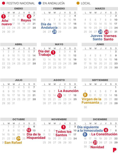 Calendario Laboral Córdoba 2024