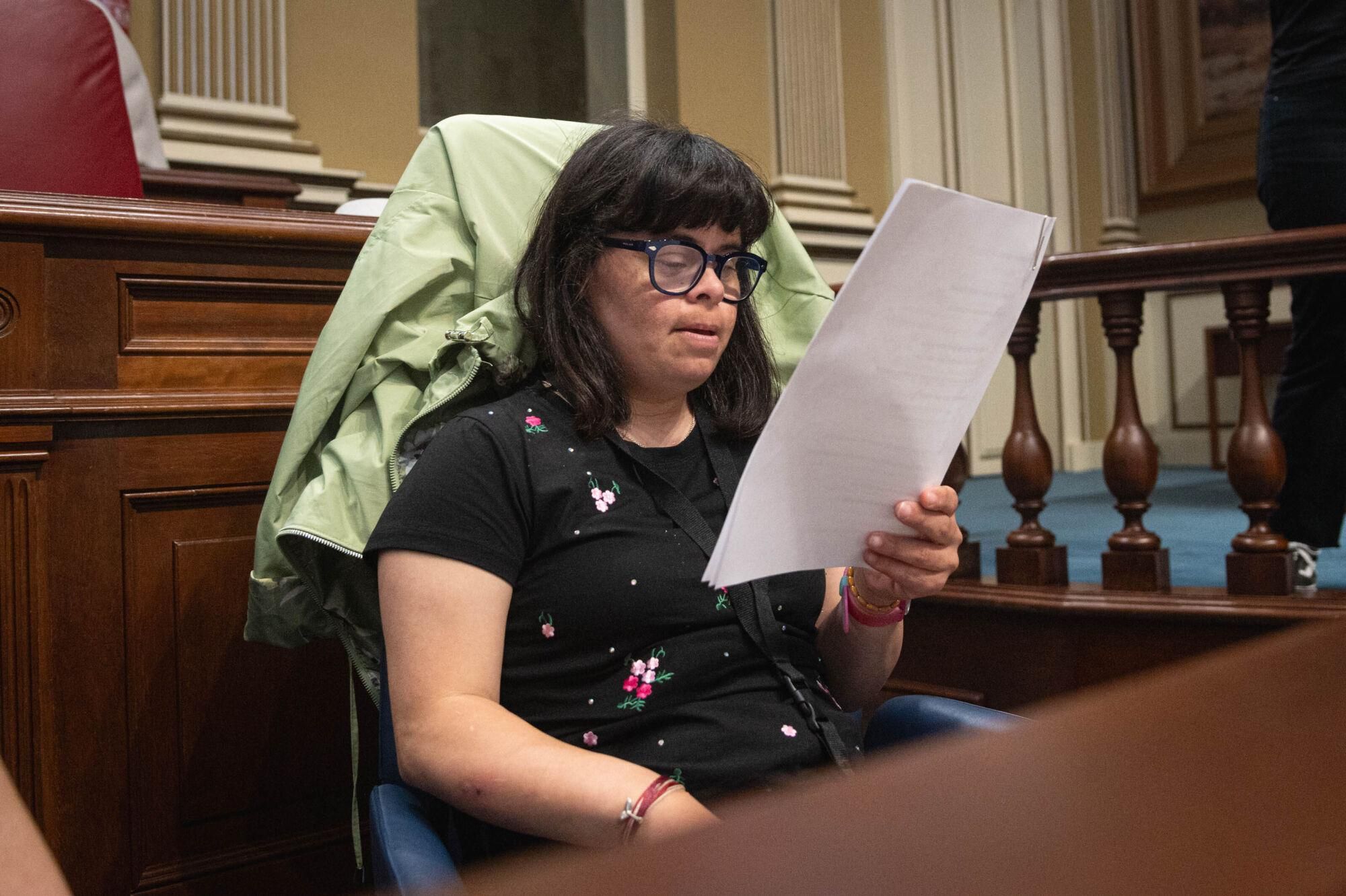 Mujeres con discapacidad en el Parlamento de Canarias