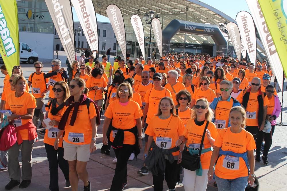 Marcha al Naranco por la salud hepática.