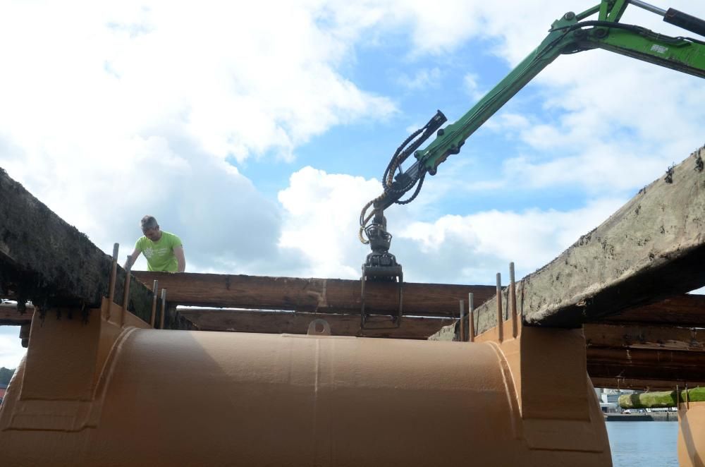 La construcción de bateas llega a Vilagarcía.