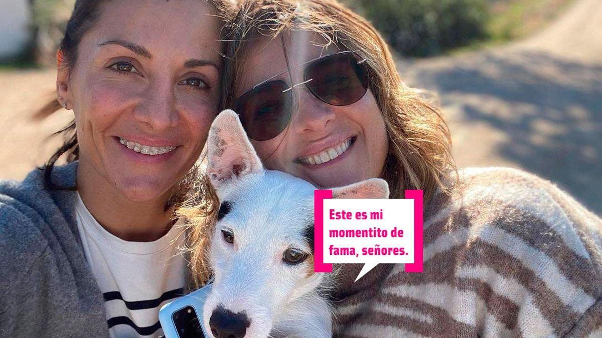 Nagore Robles, Sandra Berneda y el perro de la pareja, Nash