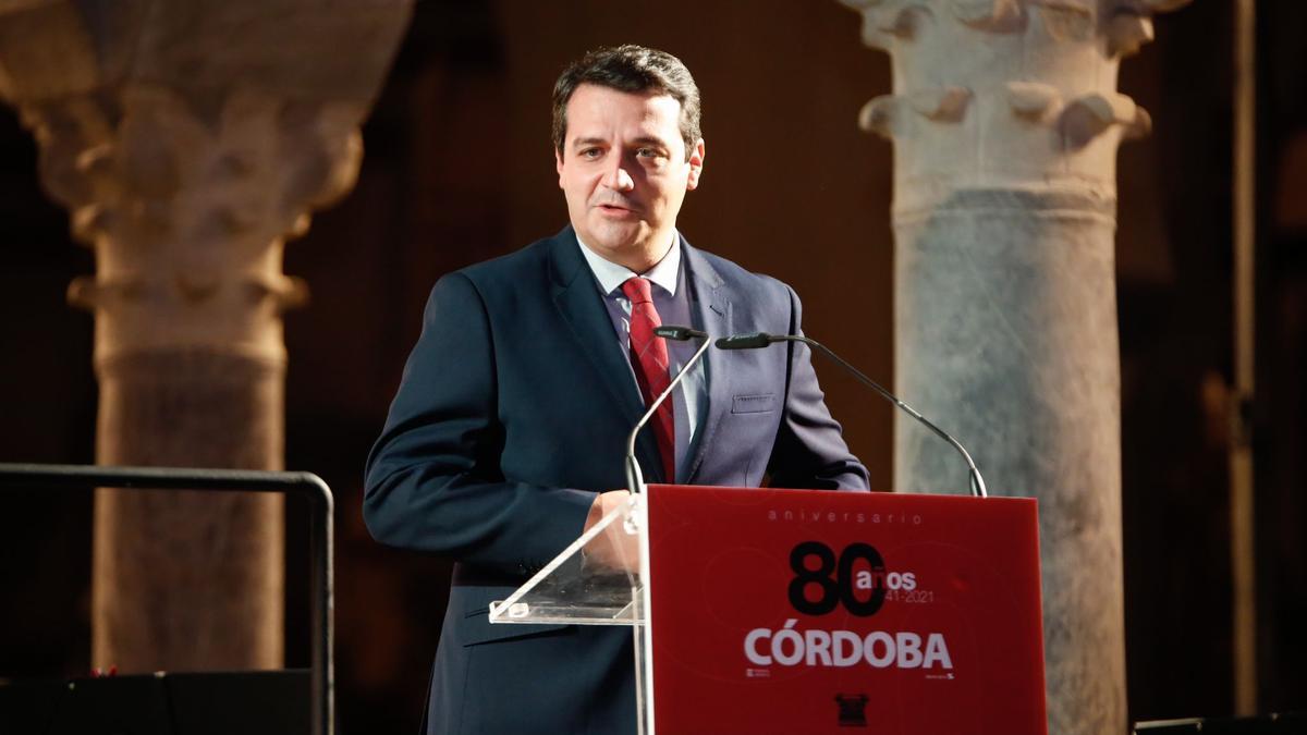 El alcalde de Córdoba, José María Bellido, en la gala del 80 aniversario de Diario CÓRDOBA.