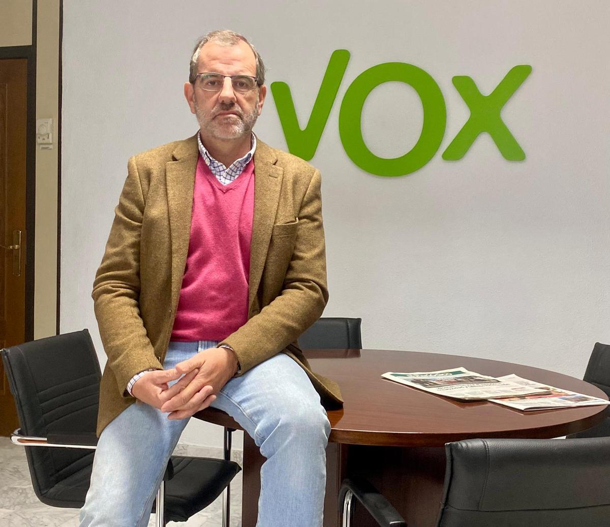 Eduardo Gutiérrez, portavoz de Vox en el Ayuntamiento de Cáceres.