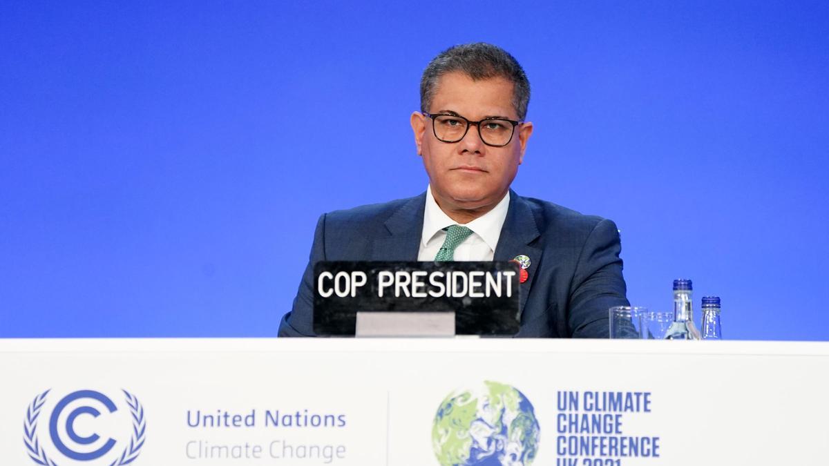 El presidente de la COP26, Alok Sharma