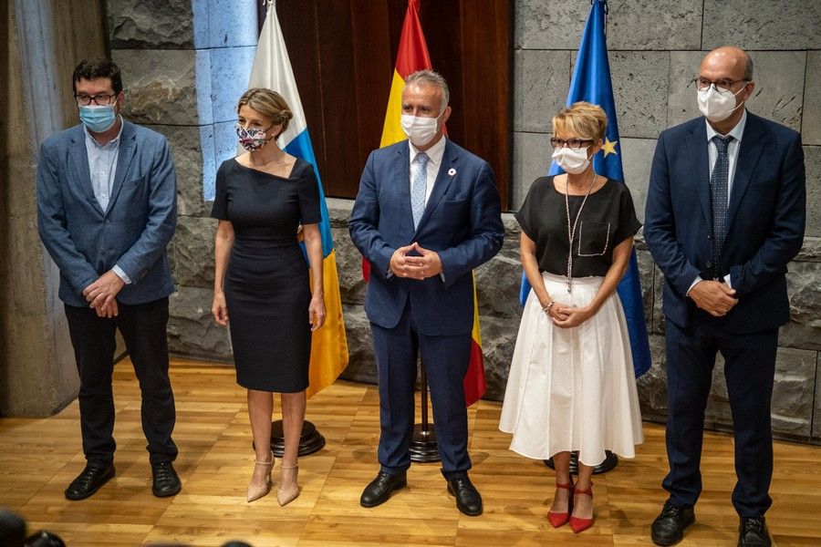 Visita a Tenerife de la ministra Yolanda Díaz