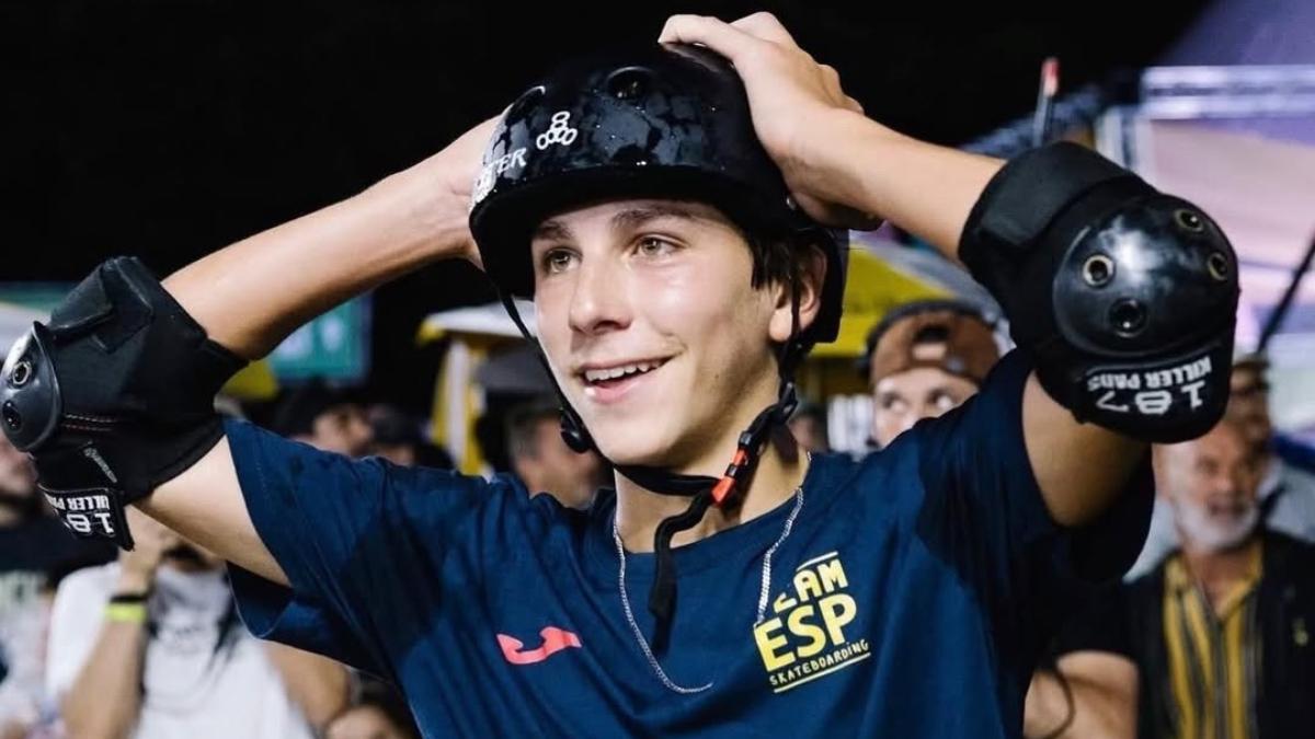 Egoitz Bijueska tras lograr el oro mundial en Sao Paulo