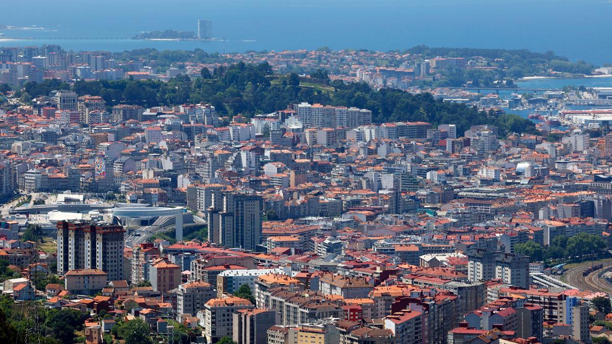 Vista panorámica de Vigo.