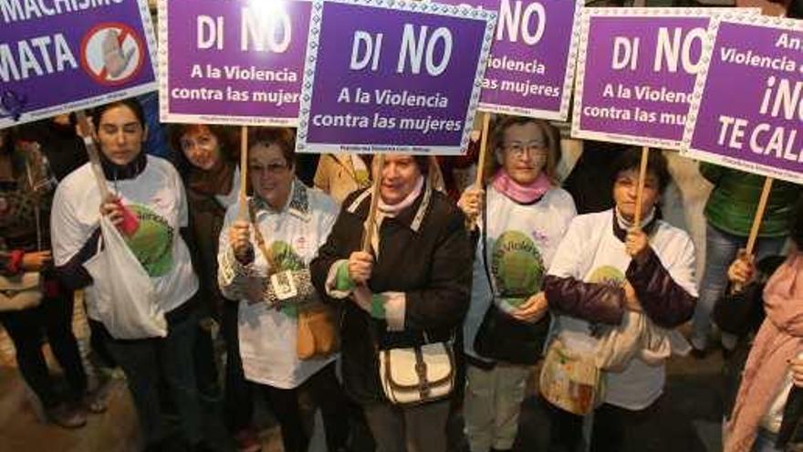 Una manifestación contra el maltrato celebrada en la capital.