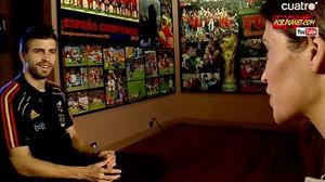 Sara Carbonero entrevista Gerard Piqué en el seu nou espai a Cuatro.