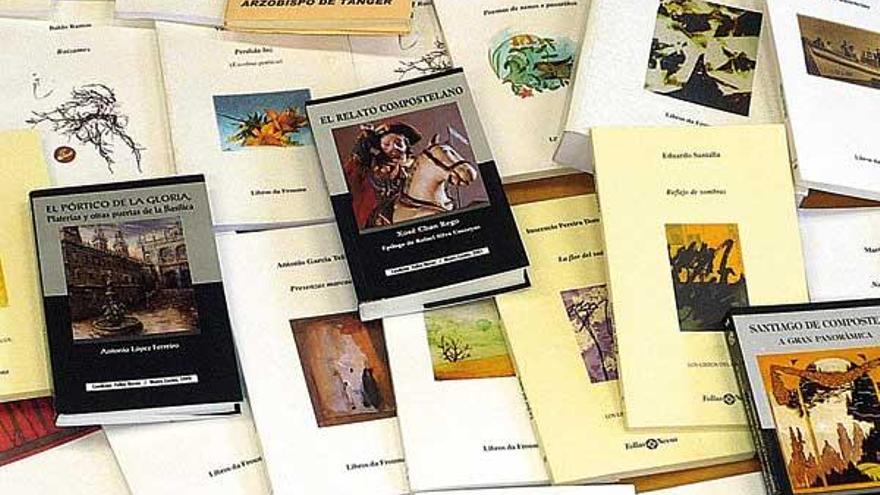 Libros donados a la biblioteca &quot;Castelao&quot;.